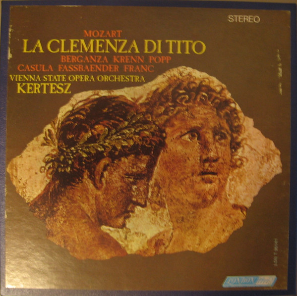 Mozart La Clemenza Di Tito KERTESZ KRENN BERGANZA Popp DECCA SET 357/59 