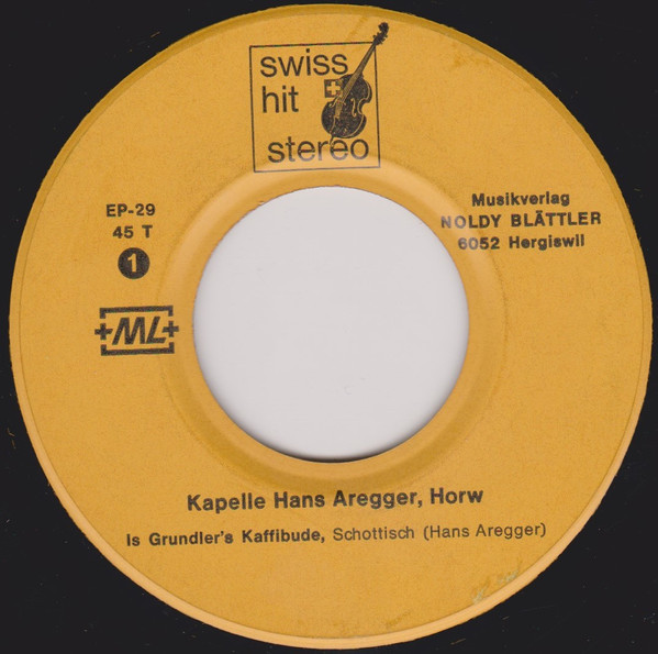 ladda ner album Kapelle Hans Aregger - Is Grundlers Kaffibude