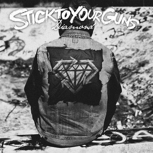 Stick To Your Guns – Diamond (2020, Neon Orange / Black Splatter