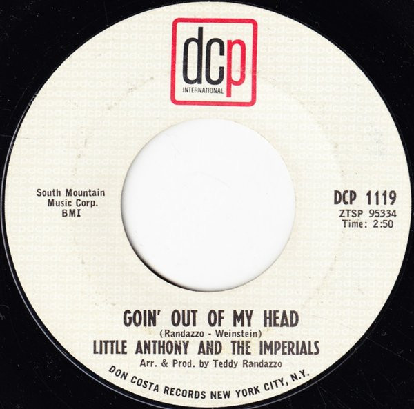 Little Anthony And The Imperials – Goin' Out Of My Head (1964, Pitman  Pressing, Vinyl) - Discogs