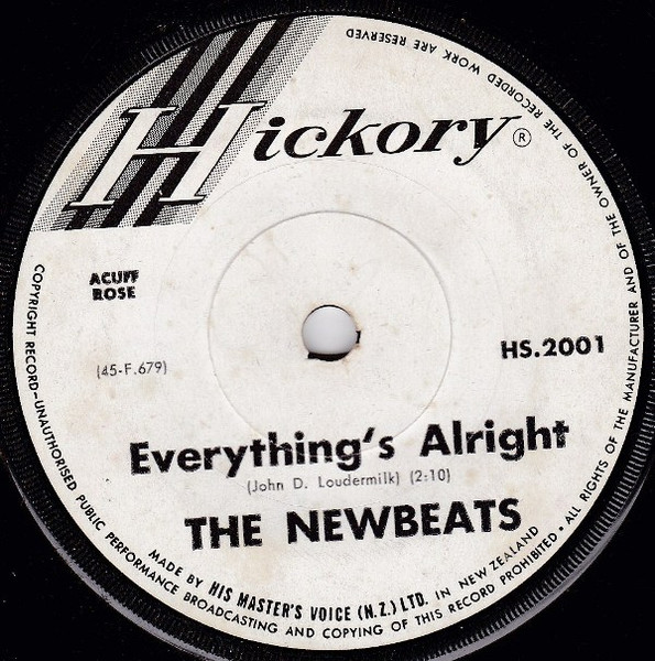 The Newbeats – Everything's Alright (1964, Vinyl) - Discogs