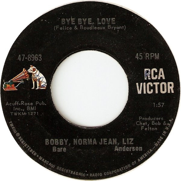 descargar álbum Bobby Bare, Norma Jean , Liz Anderson - Bye Bye Love The Game Of Triangles