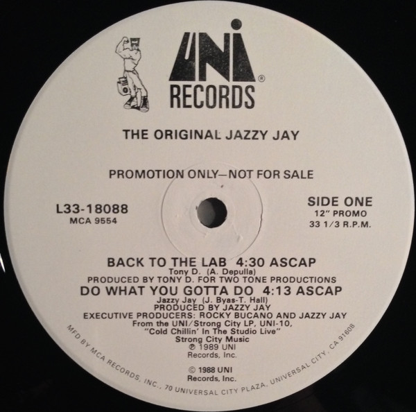 The Original Jazzy Jay – Back To The Lab (1989, Gloversville