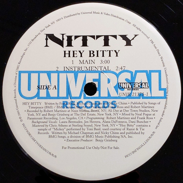 Nitty – Hey Bitty (2004, Vinyl) - Discogs