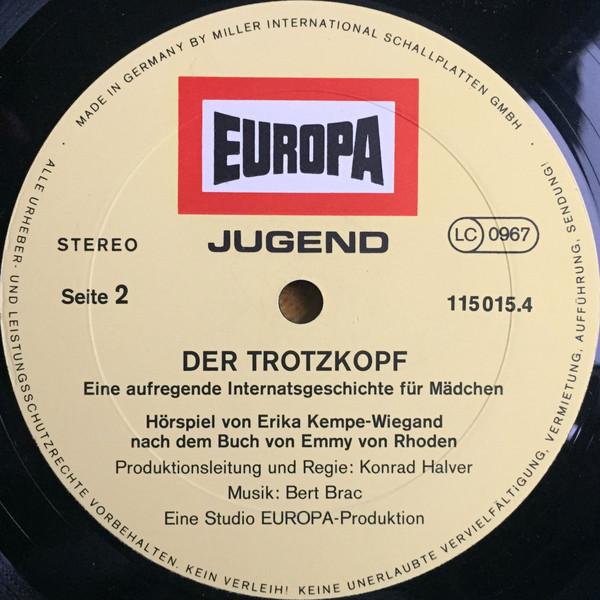 télécharger l'album Emmy von Rhoden - Der Trotzkopf