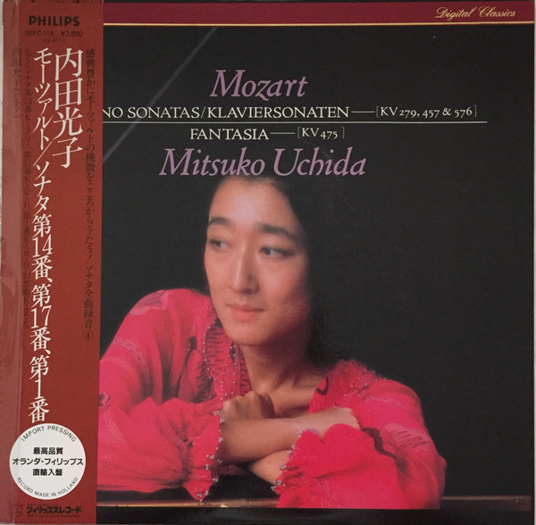 Mozart, Mitsuko Uchida – 3 Piano Sonatas = Klaviersonaten KV 279