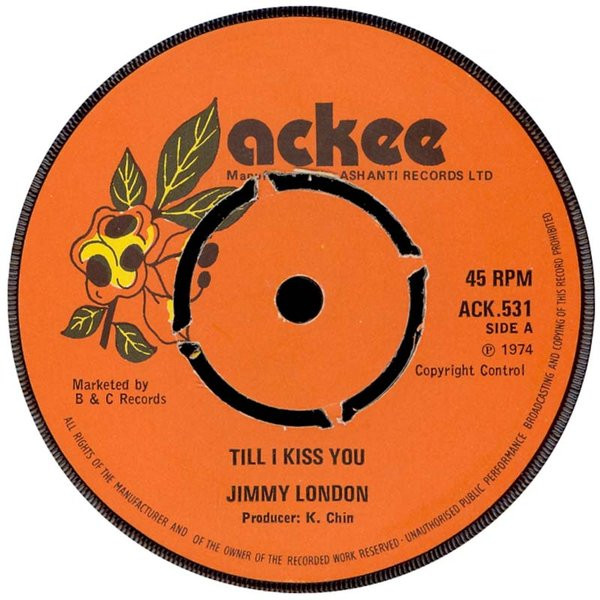 レゲエレコード JIMMY LONDON／TILL I KISSED YOU-