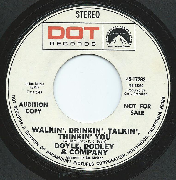 télécharger l'album Doyle, Dooley & Company - Walkin Drinkin Talkin Thinkin You