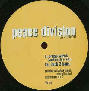 Peace Division - Cross Wires / Back 2 Back album cover