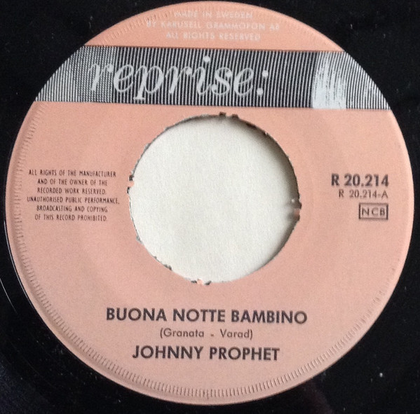 ladda ner album Johnny Prophet - Buona Notte Bambino