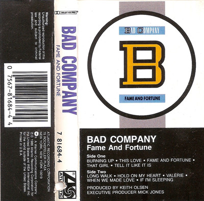 Bad Company - Fame And Fortune | Releases | Discogs