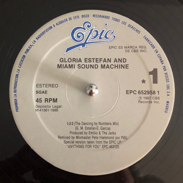 télécharger l'album Gloria Estefan, Miami Sound Machine - 1 2 3