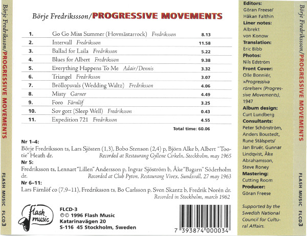 ladda ner album Börje Fredriksson - Progressive Movements