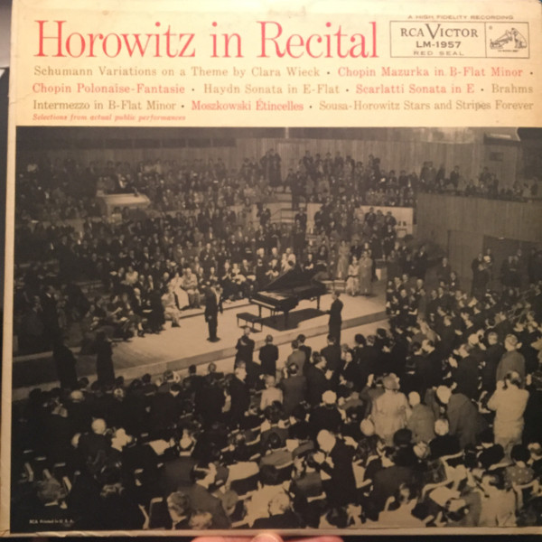 télécharger l'album Vladimir Horowitz - Horowitz In Recital