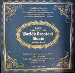 Claude Debussy - Basic Library Of The World's Greatest Music - Album No 4