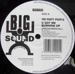 The Party People - U Got Me Burning Up album cover