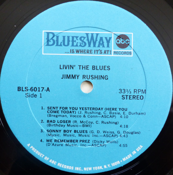 télécharger l'album Jimmy Rushing - Livin The Blues