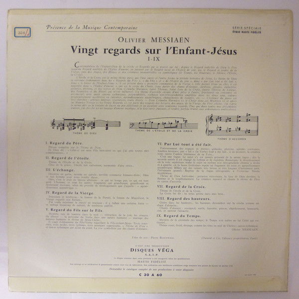 baixar álbum Olivier Messiaen Yvonne Loriod - Vingt Regards Sur LEnfant Jésus I IX