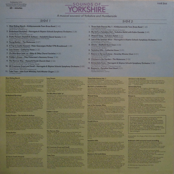 Album herunterladen Various - Sounds Of Yorkshire