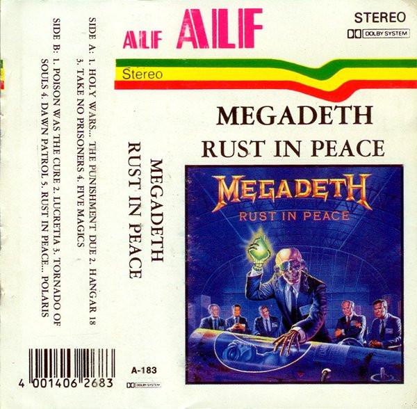 Megadeth – Rust In Peace (1990, Cassette) - Discogs