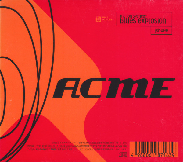The Jon Spencer Blues Explosion – Acme (1998, Digipak, CD) - Discogs