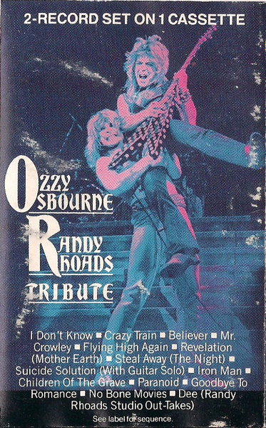Ozzy Osbourne – Randy Rhoads Tribute (1987, Dolby, Cassette) - Discogs