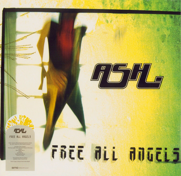 Ash – Free All Angels (2022, Clear With Yellow Splatter, Vinyl 