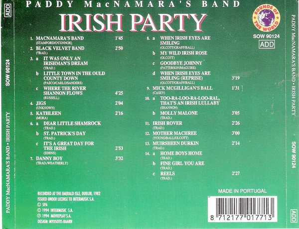 lataa albumi Paddy MacNamara's Band - Irish Party