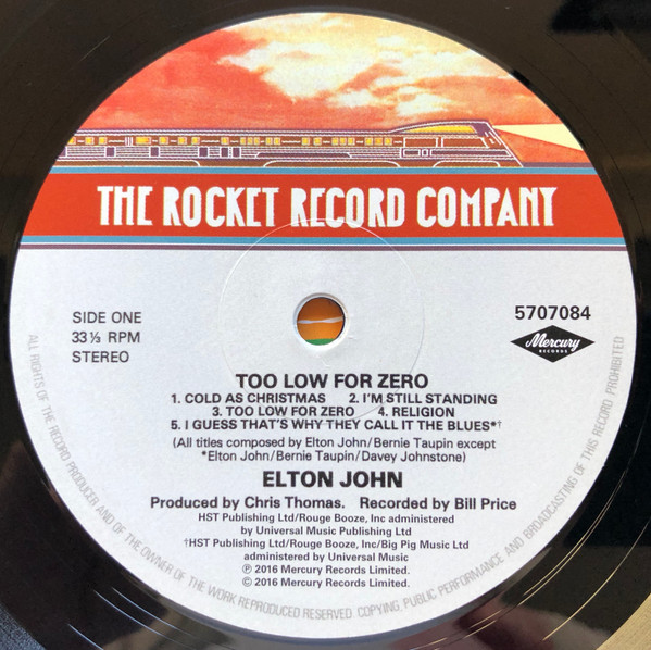 Elton John - Too Low For Zero | The Rocket Record Company (5707084) - 3