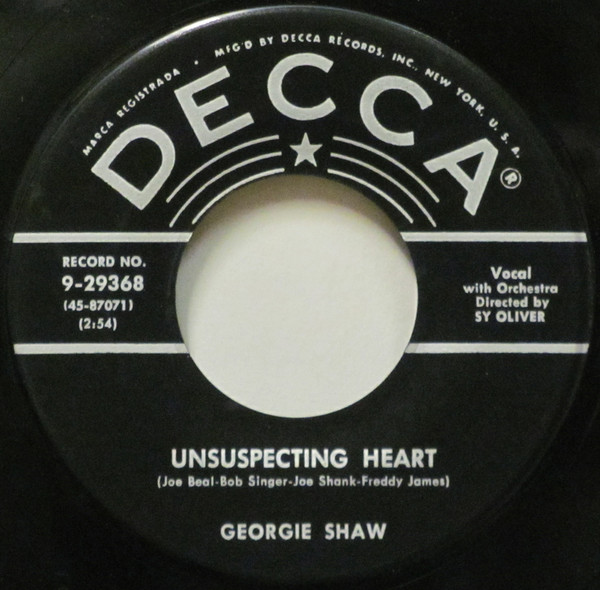 Georgie Shaw - Unsuspecting Heart / House Of Flowers | Releases