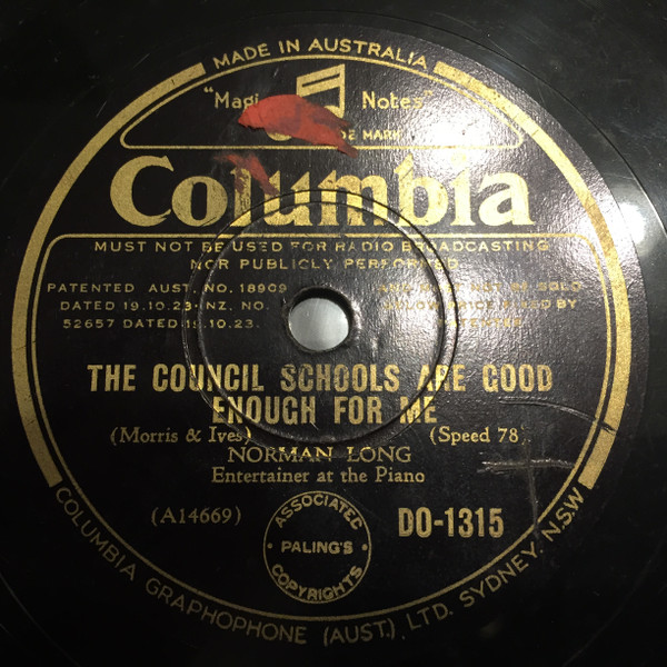 baixar álbum Norman Long - The Council Schools Are Good Enough For Me When I Get My Rag Out