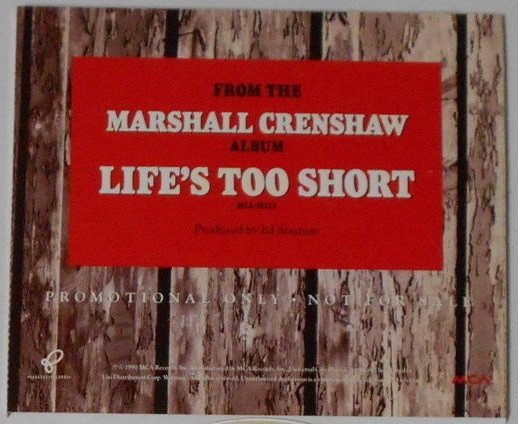 descargar álbum Marshall Crenshaw - Better Back Off