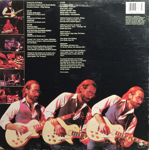 Al Di Meola - Tour De Force - "Live" | Columbia (FC 38373) - 2