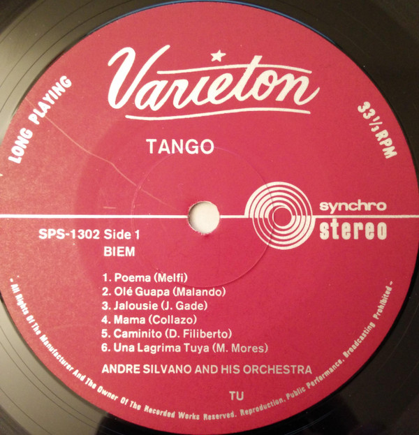ladda ner album Andre Silvano And His Orchestra - Tango