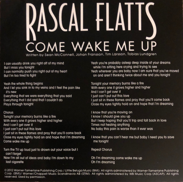 ladda ner album Rascal Flatts - Come Wake Me Up
