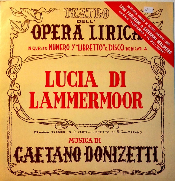 Gaetano Donizetti – Lucia Di Lammermoor (1969, Vinyl) - Discogs