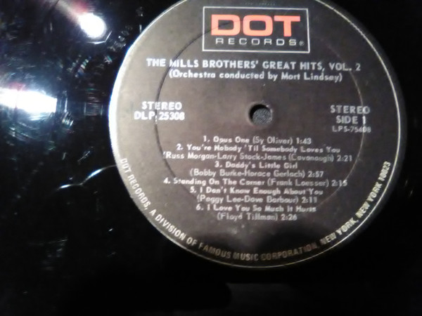 The Mills Brothers – Great Hits - Vol. 2 (1960, Vinyl) - Discogs