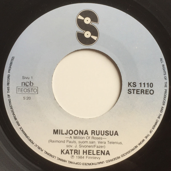 Katri Helena - Miljoona Ruusua | Releases | Discogs