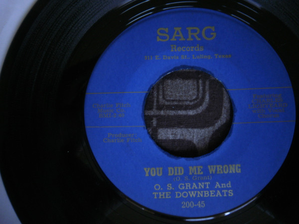 O. S. Grant And The Downbeats – You Did Me Wrong (1960, Vinyl