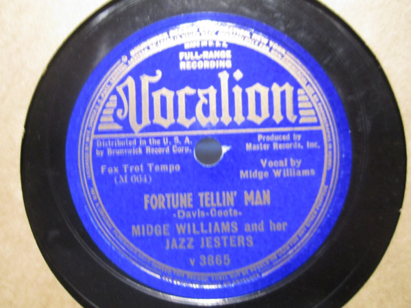 last ned album Midge Williams And Her Jazz Jesters - Fortune Tellin Man The Lady Is A Tramp