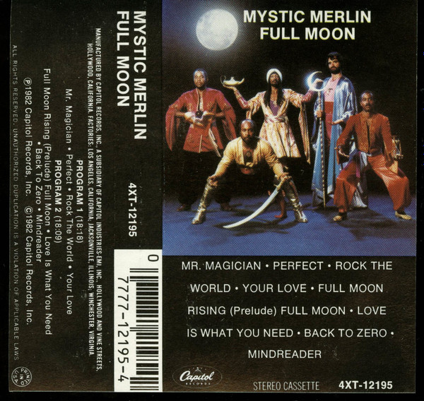 Mystic Merlin – Full Moon (1982, Cassette) - Discogs