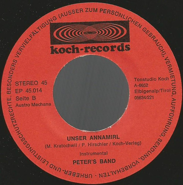 baixar álbum Kratochwil & Peter's Band - Unser Annamirl