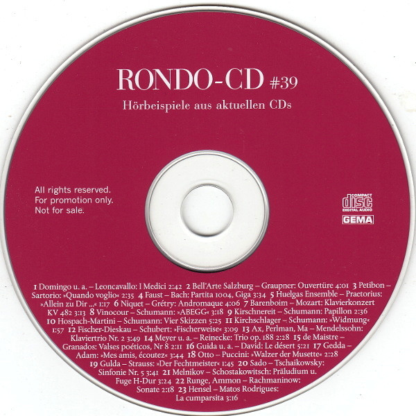 lataa albumi Various - Rondo Cd 39