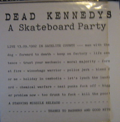 Dead A Skateboard Party White Cover, Vinyl) - Discogs