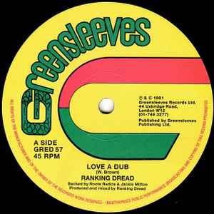 Ranking Dread - Love A Dub / Dub A Dub