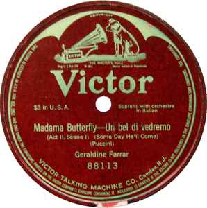Geraldine Farrar - Madama Butterfly – Un Bel Di Vedremo   album cover