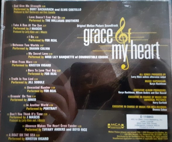 last ned album Various - Grace Of My Heart Original Motion Picture Soundtrack