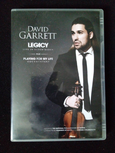 David Garrett – Legacy - Live In Baden Baden (2011, Blu-ray) - Discogs