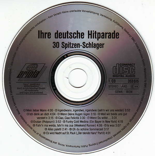 lataa albumi Various - Ihre Deutsche Hitparade 30 Spitzen Schlager