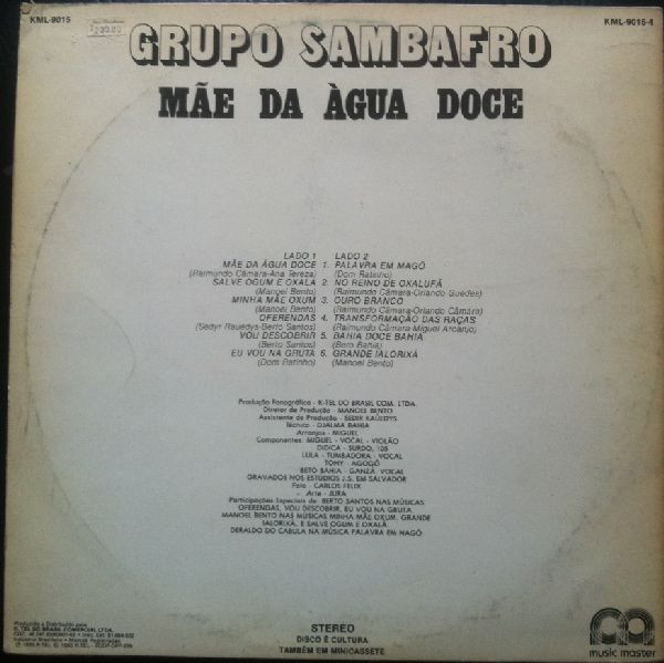 ladda ner album Grupo Sambafro - Mãe De Água Doce